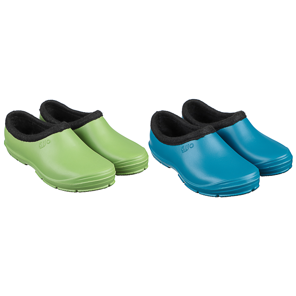 Галоши утепленные женские AYO, синий/зеленый, размер 36-41, материал галоши ЭВА, утеплитель ворсин, арт.№ 219-022