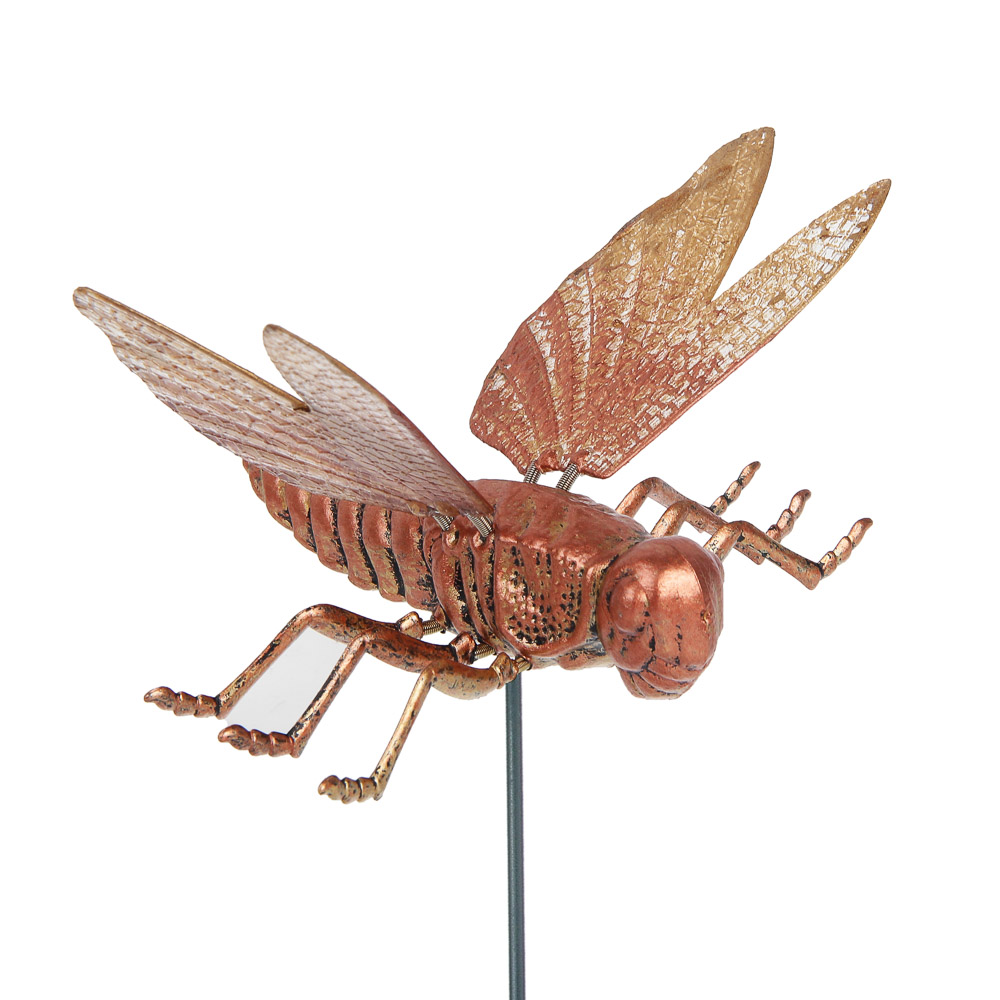 Фигурка на стержне "Стрекоза" тм INBLOOM, 18х11х60см, пластик, металл, арт.№ 153-208