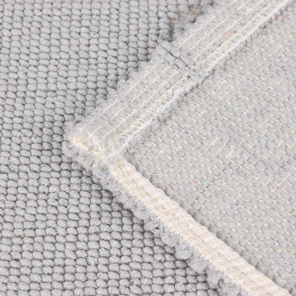 Коврик петельный, хлопок, 60x40см, одинарный, серый, арт.№ 462-841