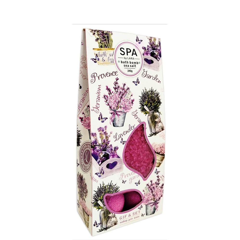 Соль для ванн Прованский сад: ароматизированная, 80гх2шт + шипучая, 40гх2шт, арт.№ 953-083
