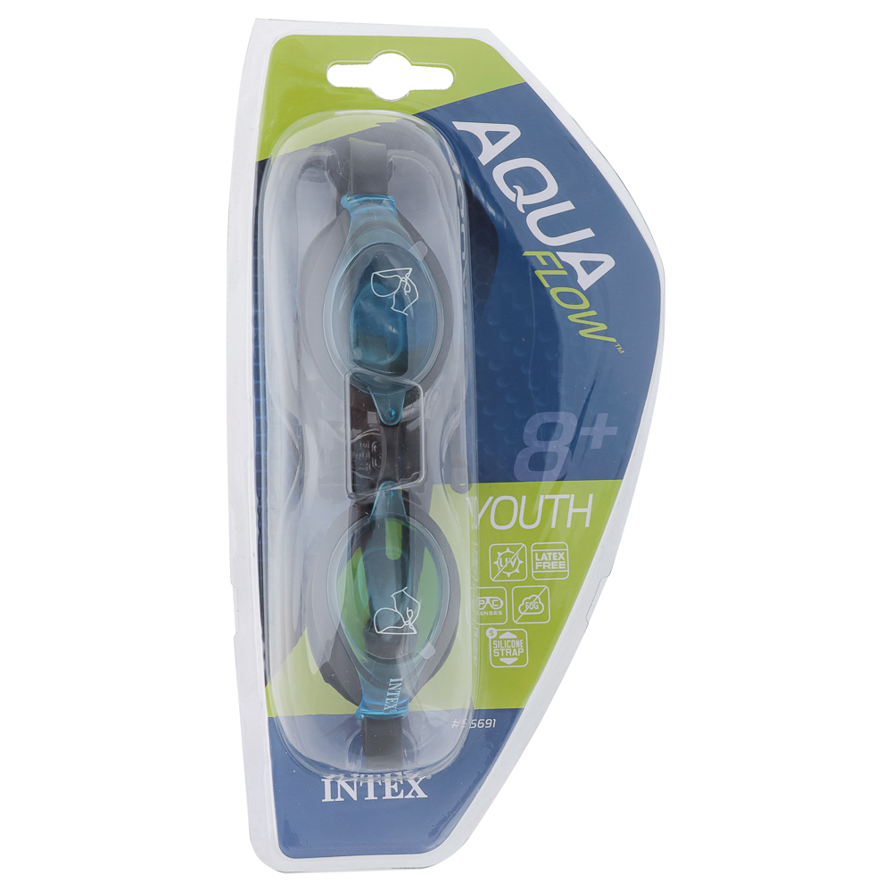 INTEX Очки для плавания PRO RACING, Возраст 8+, 3 цвета, 55691, арт.№ 043-002