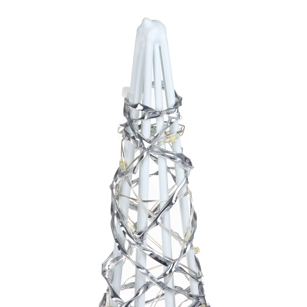 Декоративная фигура "Ёлка" тм СНОУ БУМ, 46x15см, 140LED, шампань, постоянное свечение, 2хАА, металл, арт.№ 306-171