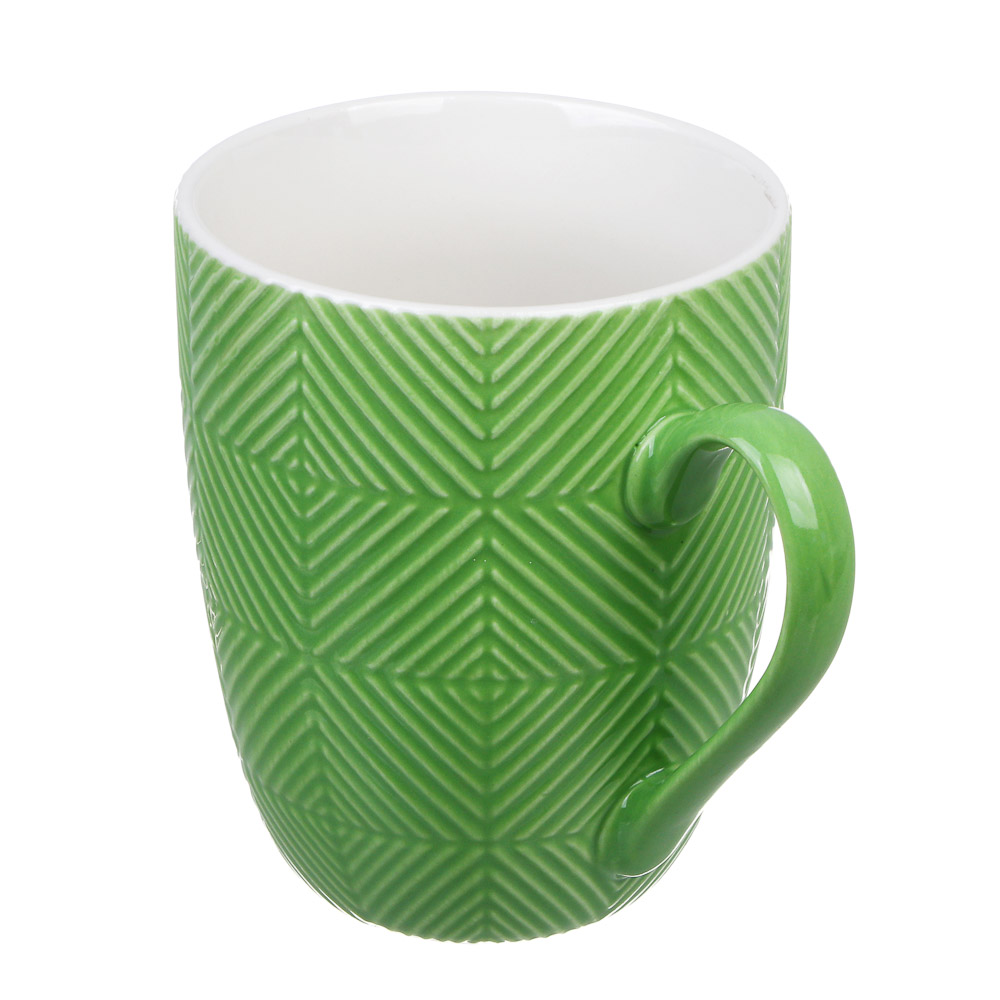 MILLIMI Кружка Квадрат, 380 мл, фарфор, 3 цвета, арт.№ 806-323