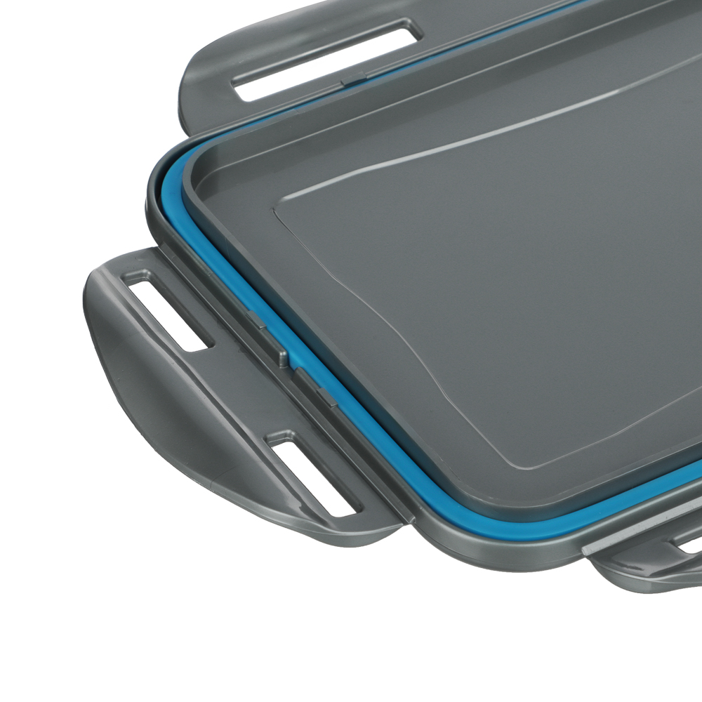 Контейнер герметичный для СВЧ с защелками, 1,5л, 205х135х90мм, пластик, арт.№ 861-333