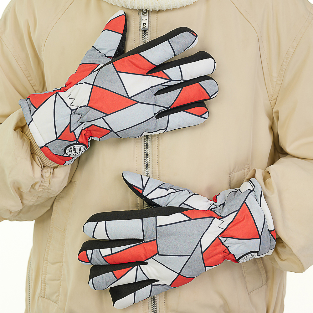 BY Русские Супергерои Перчатки подростковые утепленные с эмблемой, р.16, 4 цвета, СЗПВ24-26, арт.№ 363-385