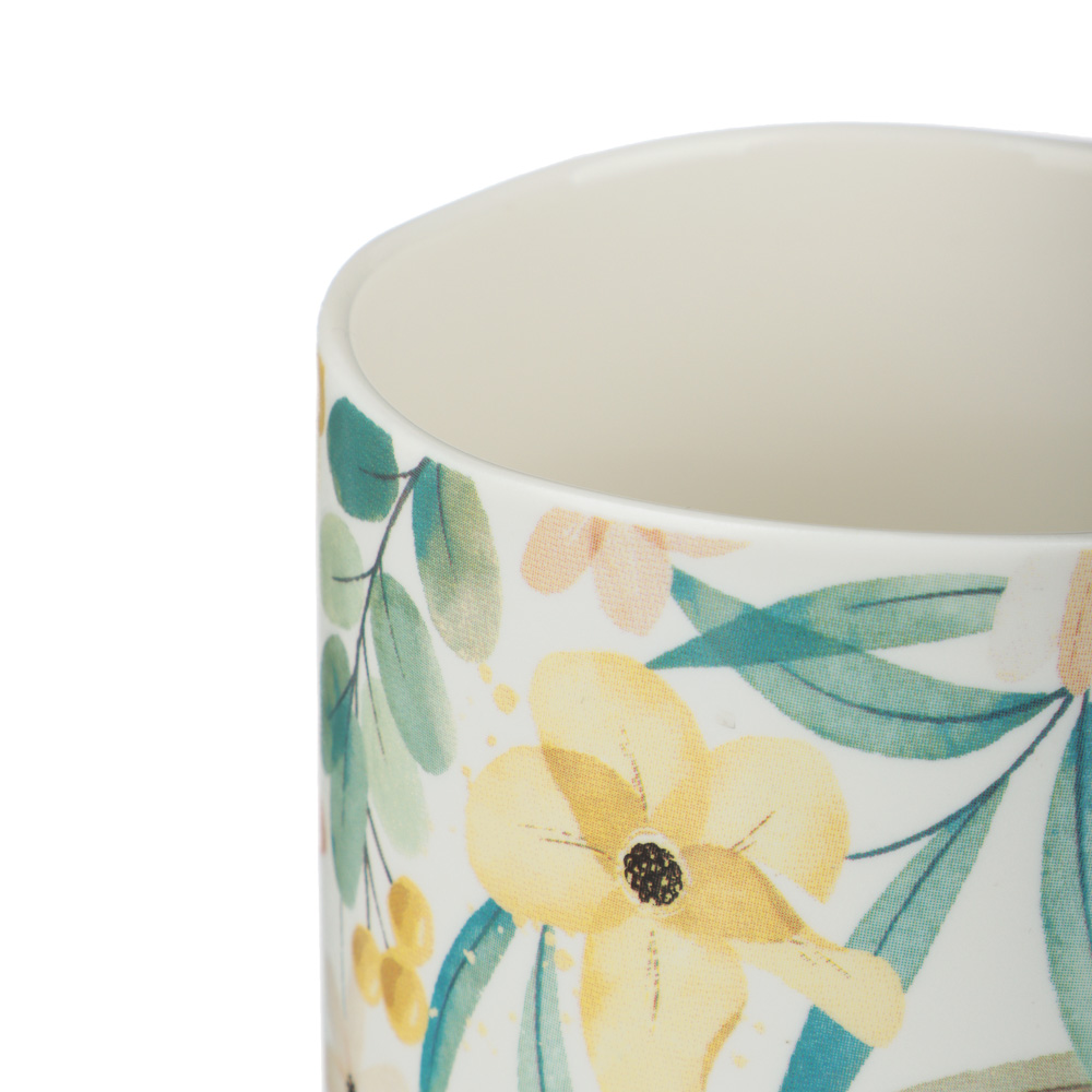 Кружка тм MILLIMI Весна, 380мл, фарфор, 4 дизайна, арт.№ 806-365