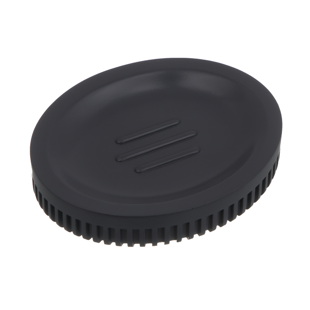 Мыльница тм VETTA Модена, полирезин, серый, 10x8x2см, арт.№ 463-603