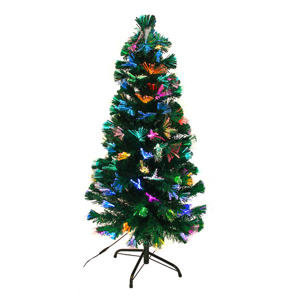 СНОУ БУМ Ель с оптоволокном, зеленая, LED, 150 см, арт.№ 387-020