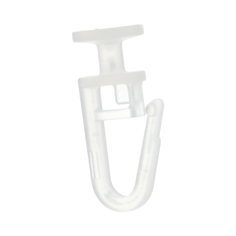 Крючки для штор, 100 шт, POM, 2.6x1.3x0.9 см/шт., цвет прозрачный, арт.№ 422-057