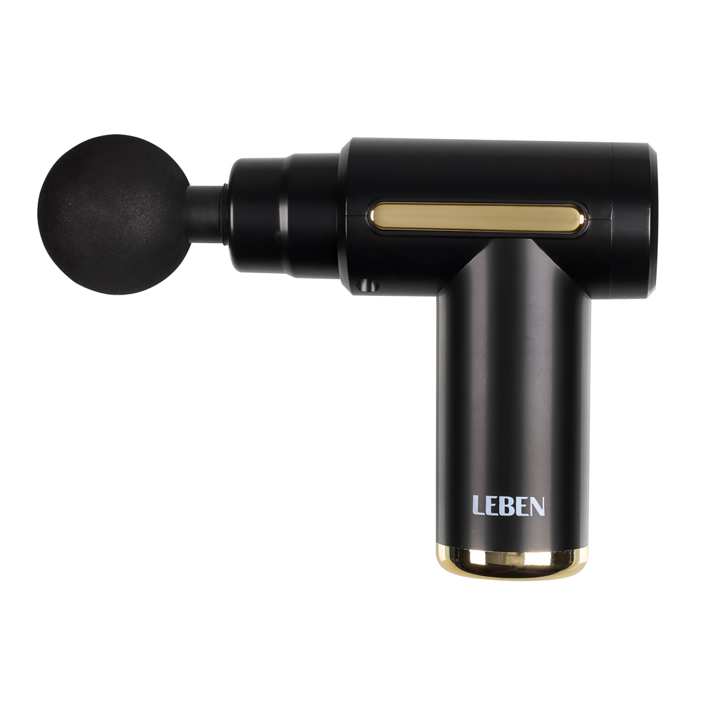 LEBEN Массажёр перкуссионный, 6 режимов, 1200мАч, чёрный, арт.№ 263-034