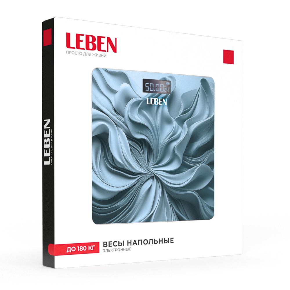 LEBEN Весы напольные электронные "Blue", ЖК-дисплей, макс. нагр.до 180кг, 28х28см — купить в МПР LEBEN Весы напольные электронные "Blue", ЖК-дисплей, макс. нагр.до 180кг, 28х28см, арт.№ 252-100