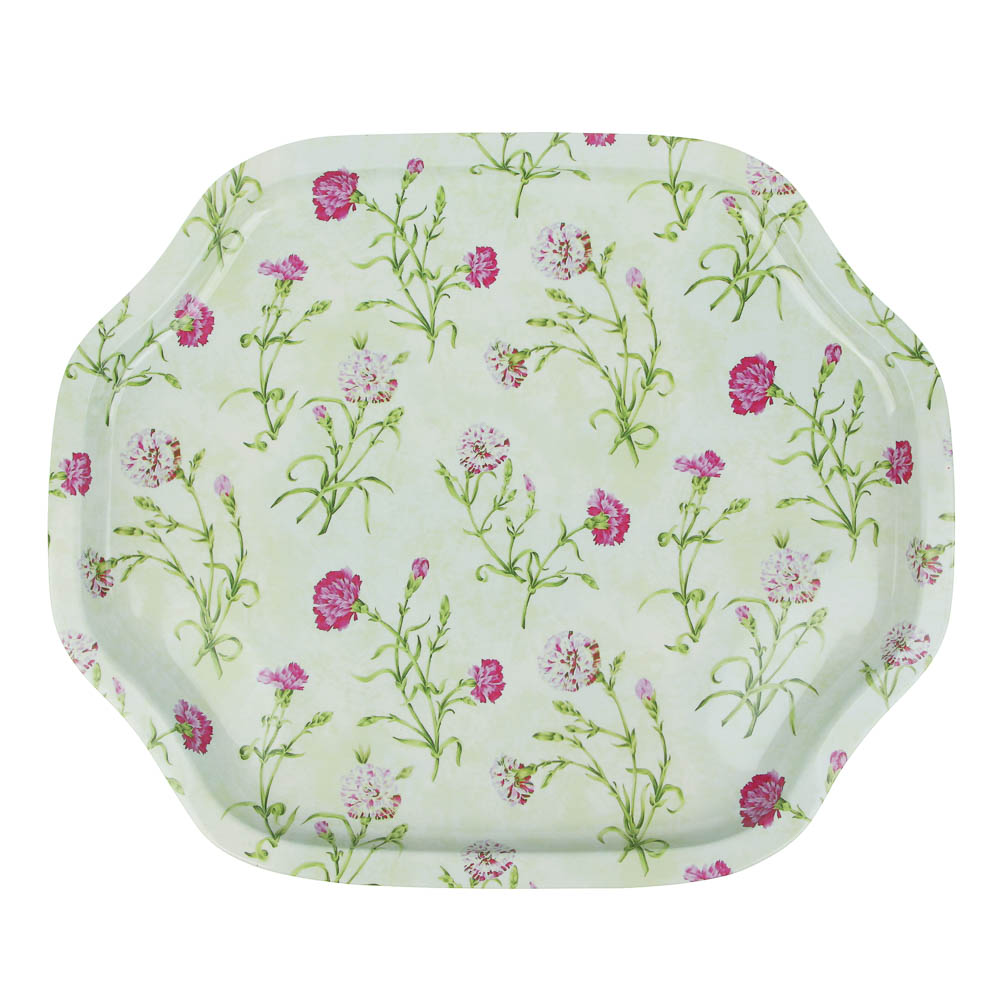 Поднос металлический "Цветы", 33х27см, арт.№ 862-002