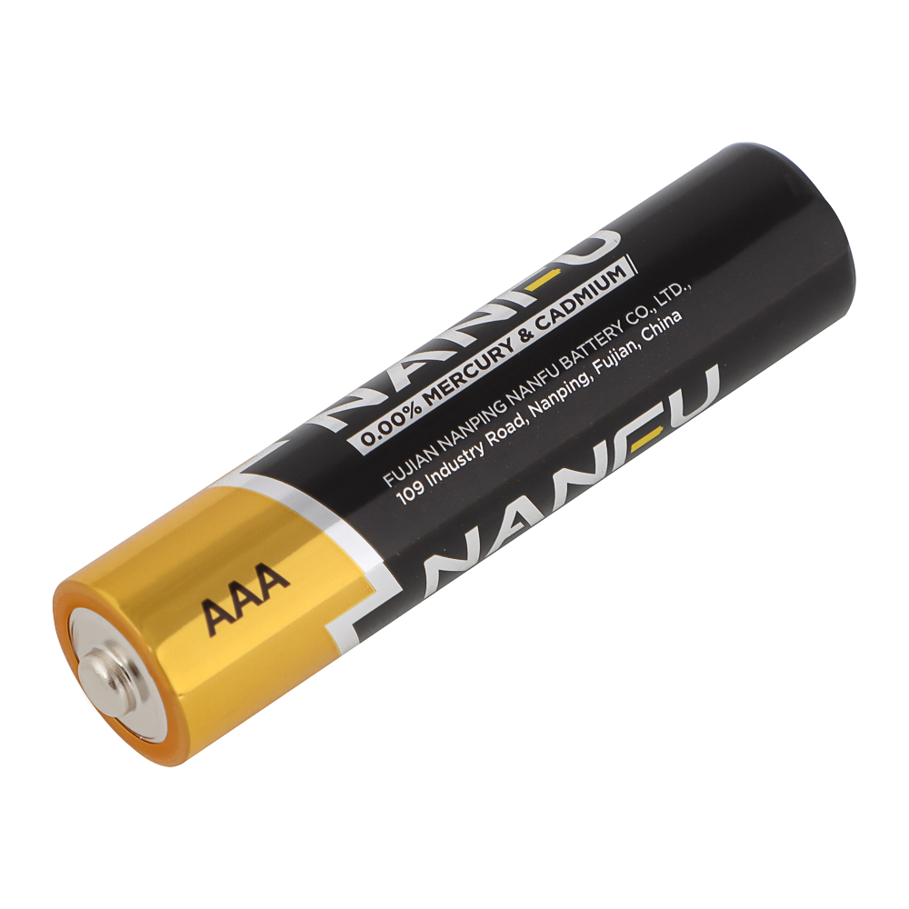Батарейки AAA Nanfu (LR03) 4шт в блистере, щелочные 1.5В, высокой ёмкости, арт.№ 917-137