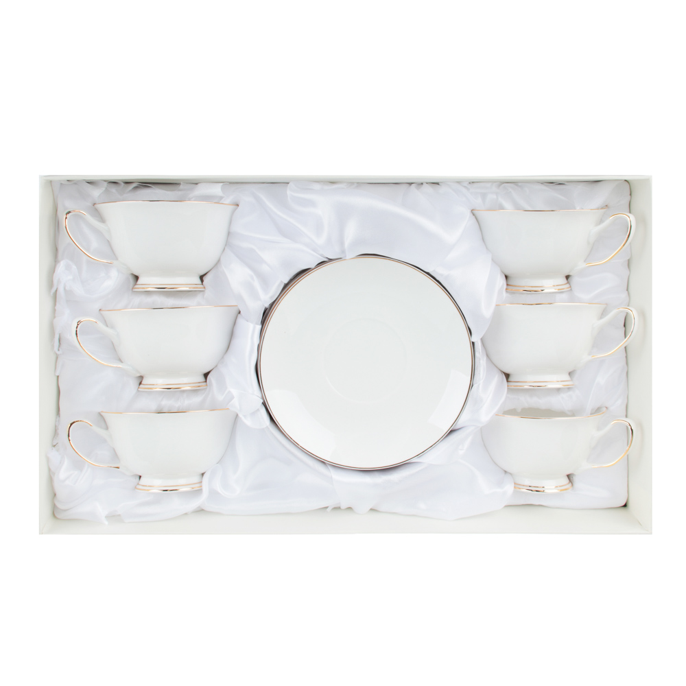 MILLIMI Жемчуг Набор чайный 12 пр., 220мл, 15см, костяной фарфор, арт.№ 802-081